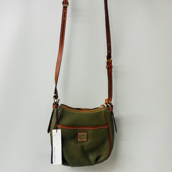 Dooney & Bourke Pebble Grain Mini Margo Crossbody in Olive R0875- NEW WITH TAGS